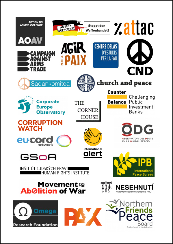 Brot für die Welt kritisiert EU-Beschluss zur Subventionierung der Rüstungsindustrie 1 181115 ENAAT JointStatement DefFund FINAL with signatures 3T